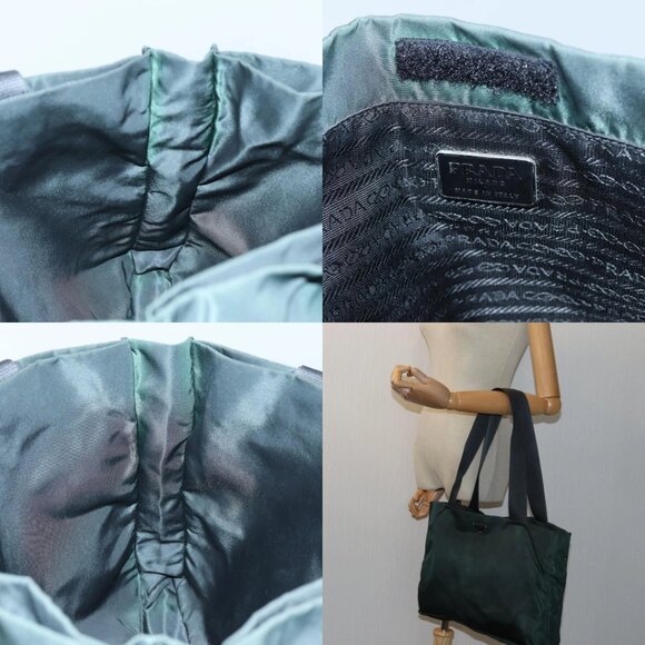 PRADA Tote Bag Nylon Green Auth 72777 - Picture 15 of 15